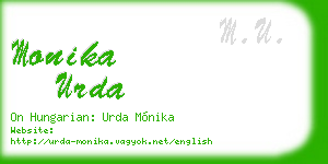 monika urda business card